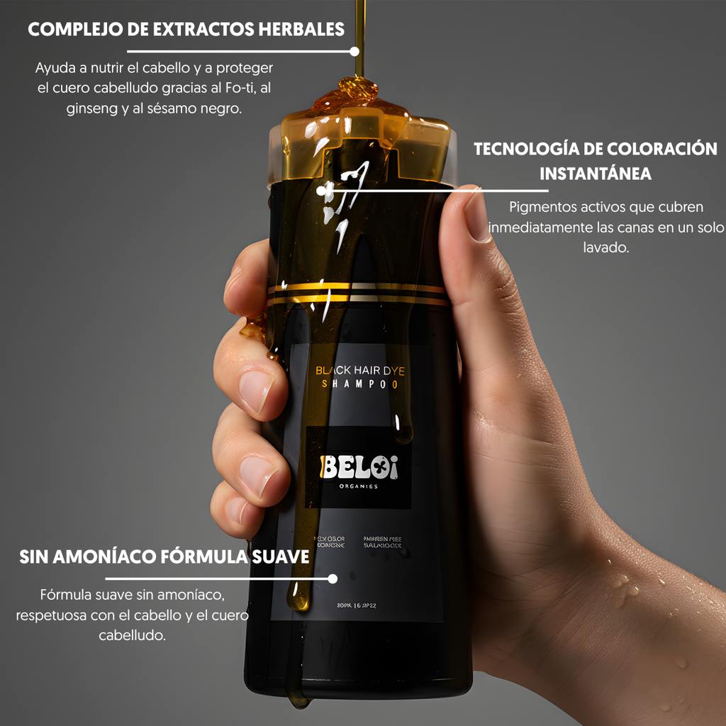 Champú tinte instantáneo